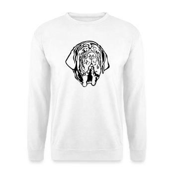 Mastino Napoletano Head - Unisex Sweatshirt - white - Front