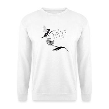 Fairy Flight Silhouette with Dust - Unisex Sweatshirt - white - Front