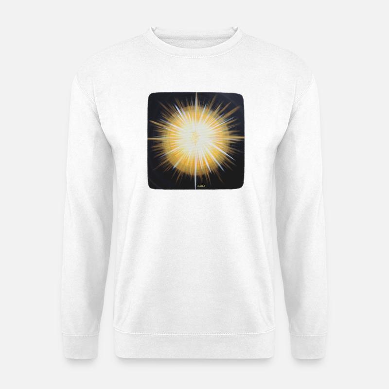 Sternentor Licht im Dunkeln Sonja Ariel von Staden - Unisex Pullover - Weiß