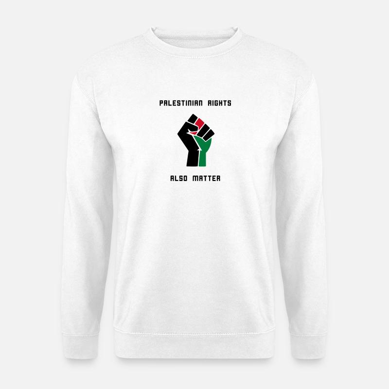 Palestinian Rights also Matter - Unisex Pullover - Weiß