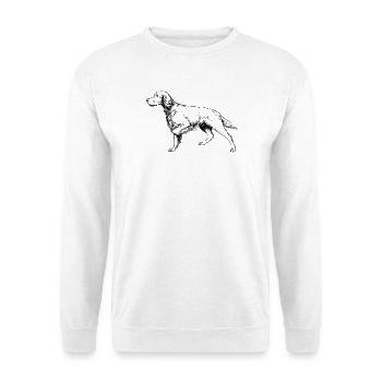 Setter vorstehend - Unisex Pullover - Weiß - Vorne