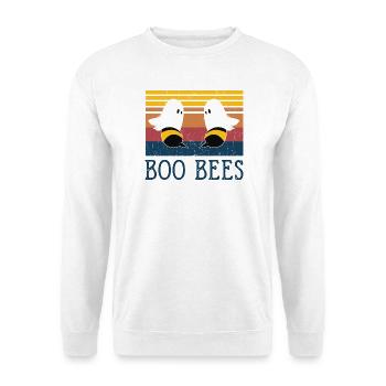 Boo Bees Ghost Bees Funny Design - Unisex Sweatshirt - white - Front