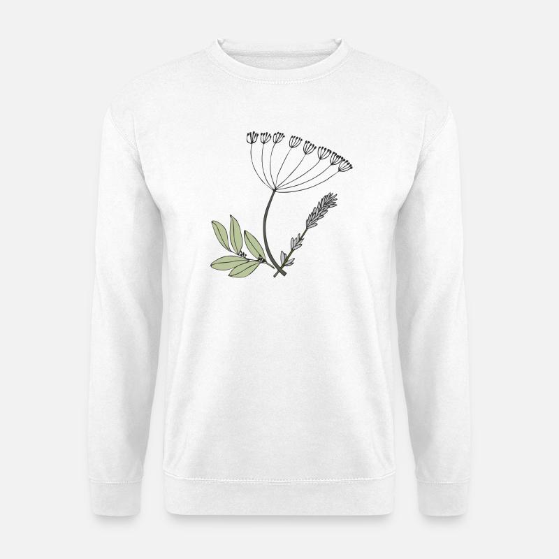 kräuter - Unisex Pullover - Weiß
