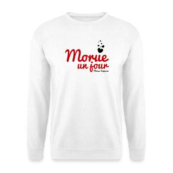 Monique un jour - Sweat-shirt Unisexe - blanc - Devant