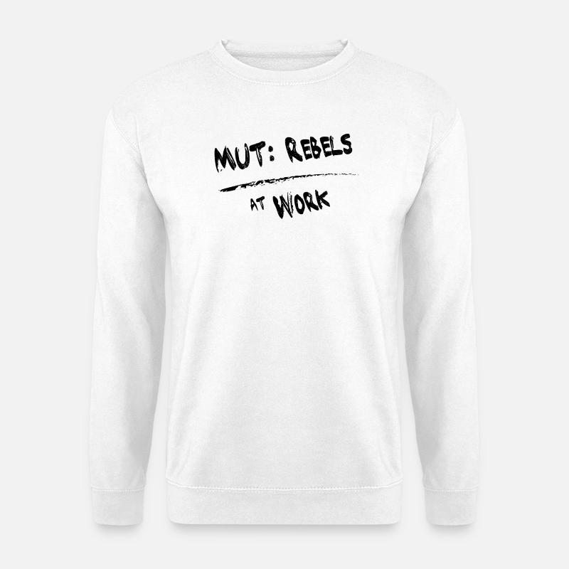 MUT Rebels schwarz - Unisex Pullover - Weiß