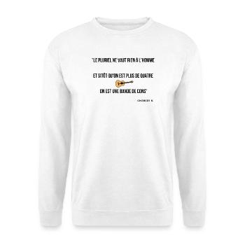 Sitôt qu'on est plus de 4... - Sweat-shirt Unisexe - blanc - Devant