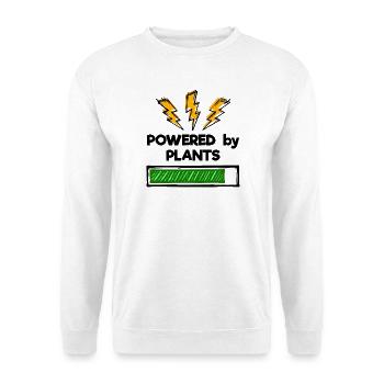 Vegetarian vegan statement - Unisex Sweatshirt - white - Front