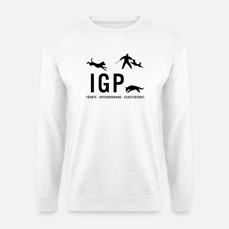 IGP Hundesport - schwarz - Unisex Pullover - Weiß