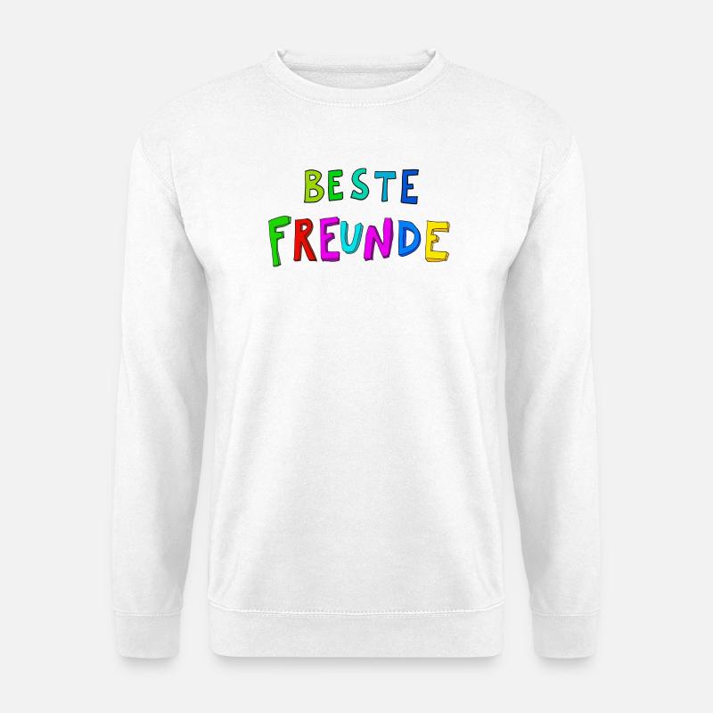 Beste Freunde Farbexplosion - Unisex Pullover - Weiß
