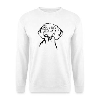 Magyar Vizsla Kopf - Unisex Pullover - Weiß - Vorne