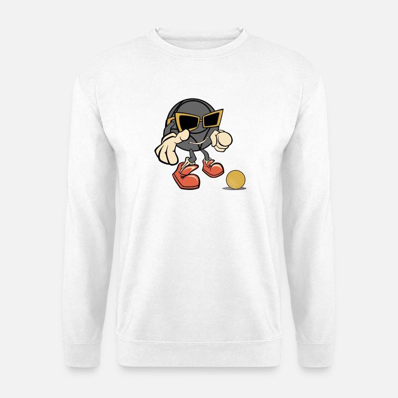 Boules de soleil petanque robe pour boulet - Sweat-shirt Unisexe - blanc