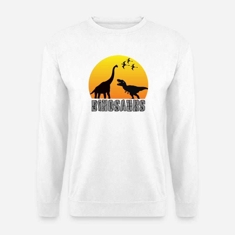 Dinosaurier - Unisex Pullover - Weiß
