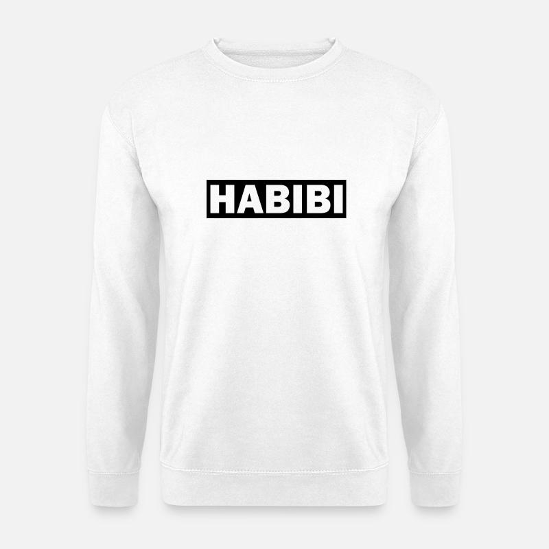 Habibi Arabisch Liebste Arab Islam Muslim Geschenk - Unisex Pullover - Weiß