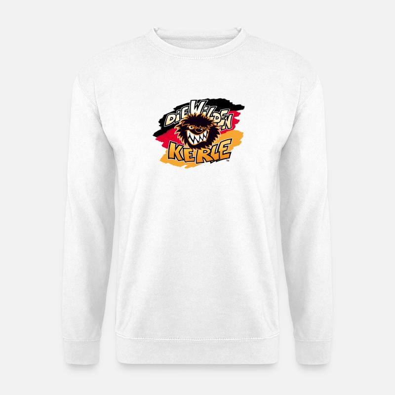 Die Wilden Kerle Logo Deutschlandfahne - Unisex Pullover - Weiß