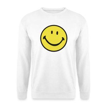 Sourire - Sweat-shirt Unisexe - blanc - Devant