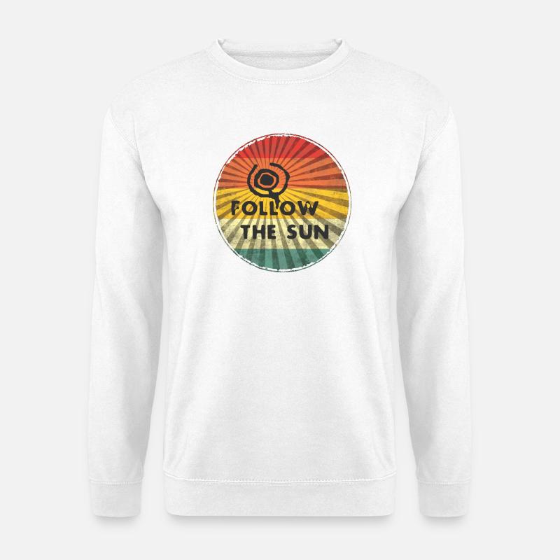 Folge der Sonne - Unisex Pullover - Weiß