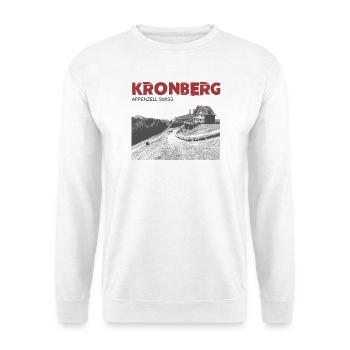 Schweizer Berge T-Shirt Appenzell Kronberg - Unisex Pullover - Weiß - Vorne