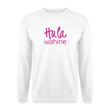 Hula wahine - Unisex Pullover - Weiß - Vorne - Alina (178cm) & Michal (187cm)