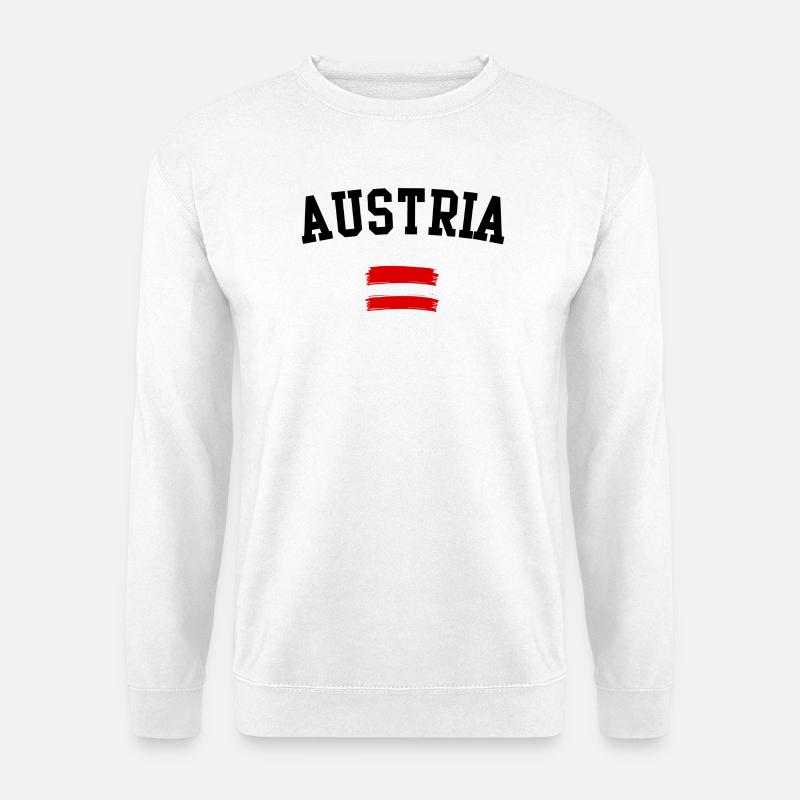 Purpurroter Pinselstreifen - Unisex Pullover - Weiß