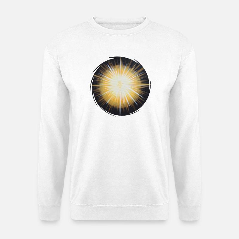 Sternentor Licht im Dunkeln rund - Sonja Ariel - Unisex Pullover - Weiß