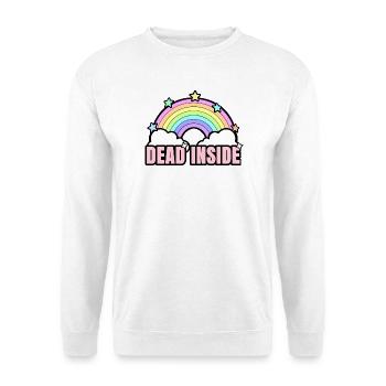 Dead Inside Rainbow - Unisex Sweatshirt - white - Front