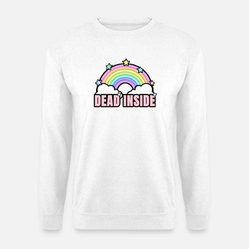 Dead Inside Rainbow - Unisex Sweatshirt - white