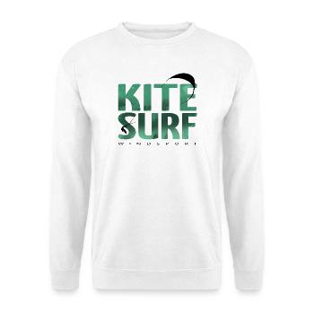 KITESURF 2021 green - Unisex Sweatshirt - white - Front