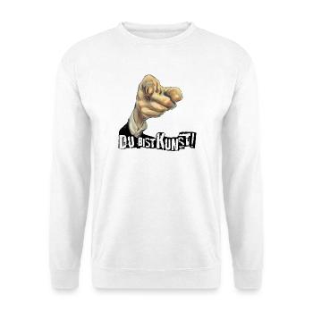 Jeder Mensch ist Kunst | DU BIST KUNST - Unisex Pullover - Weiß - Vorne