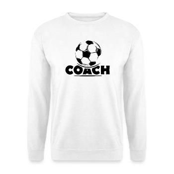 coach soccer team club coach team soccer - Unisex Sweatshirt - white - Front