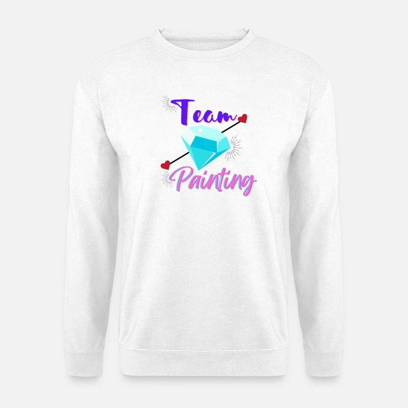 Team Diamond Painting - Unisex Pullover - Weiß