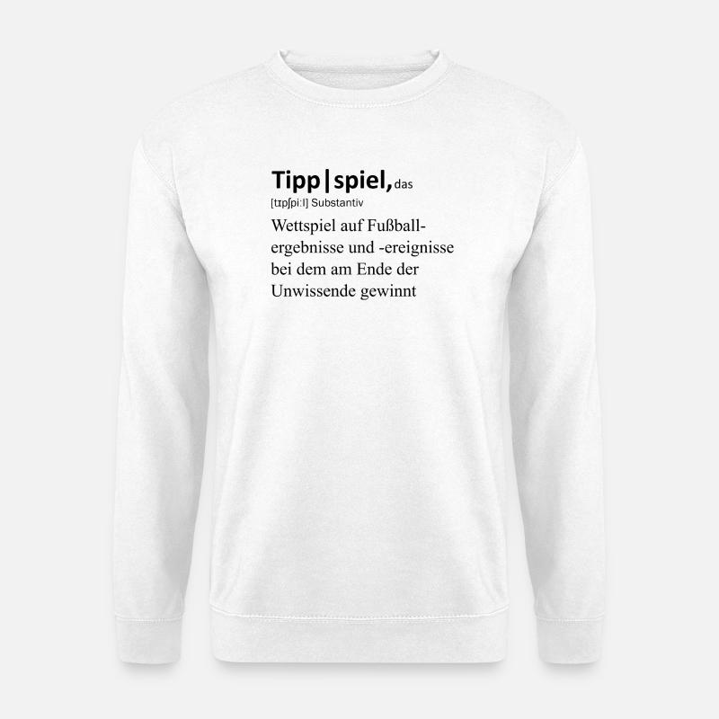Tippspiel, das - Unisex Pullover - Weiß