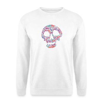 Totenkopf Fahrrad Radsport - Unisex Pullover - Weiß - Vorne