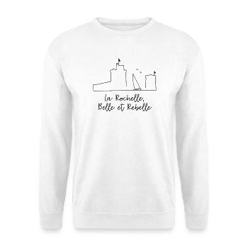 La Rochelle design by Nicolas Poitevin - Sweat-shirt Unisexe - blanc - Devant