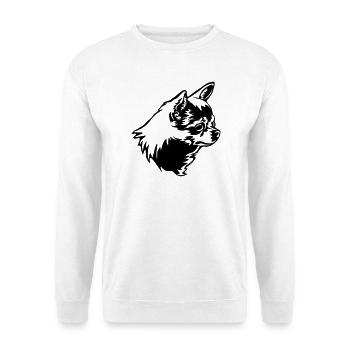 Tête de Chihuhahua - Sweat-shirt Unisexe - blanc - Devant