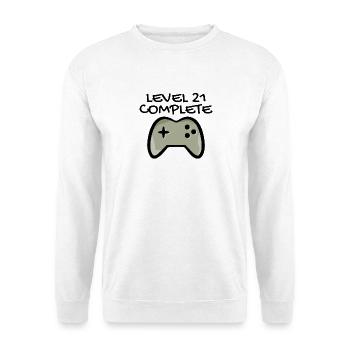 21. Geburtstag - Gamer 21 - 21 Jahre Geschenk - Unisex Pullover - Weiß - Vorne