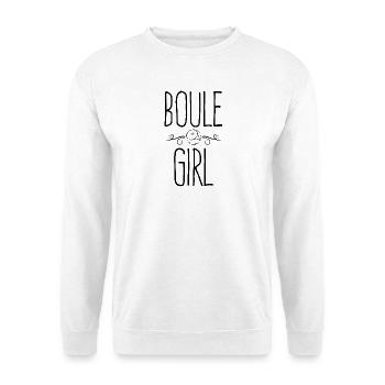 Boule Girl Boule Ball Outfit Boule Player Bouler - Unisex Sweatshirt - white - Front