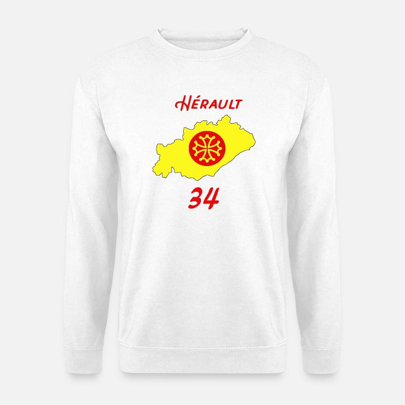 Hérault - Unisex Sweatshirt - white