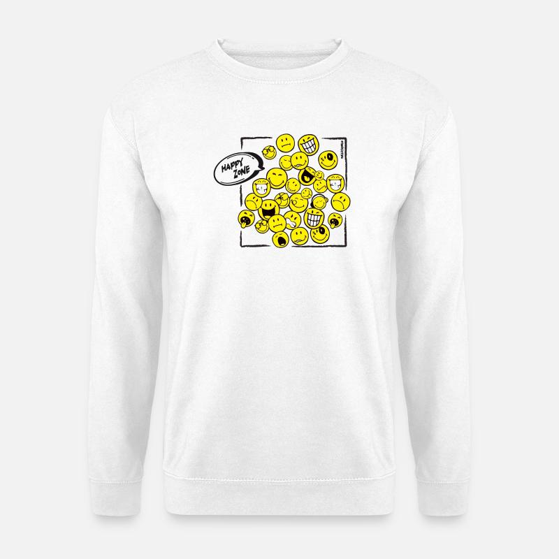 Smiley-World© Happy Zone - Unisex Pullover - Weiß
