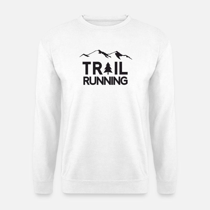 Trail Running - Unisex Sweatshirt - white