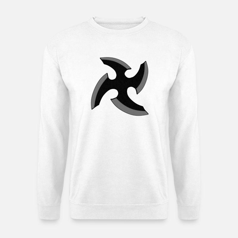 Ninja Stern - Unisex Pullover - Weiß