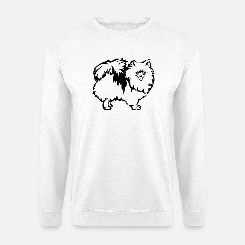 Dwarf spitz - Unisex Sweatshirt - white