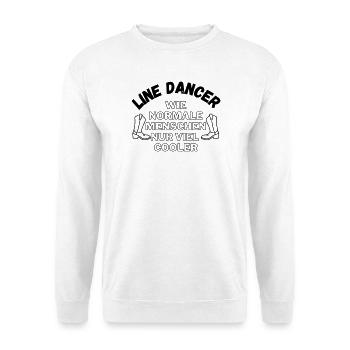 Line Dancer: Wie normale Menschen nur viel cooler - Unisex Pullover - Weiß - Vorne