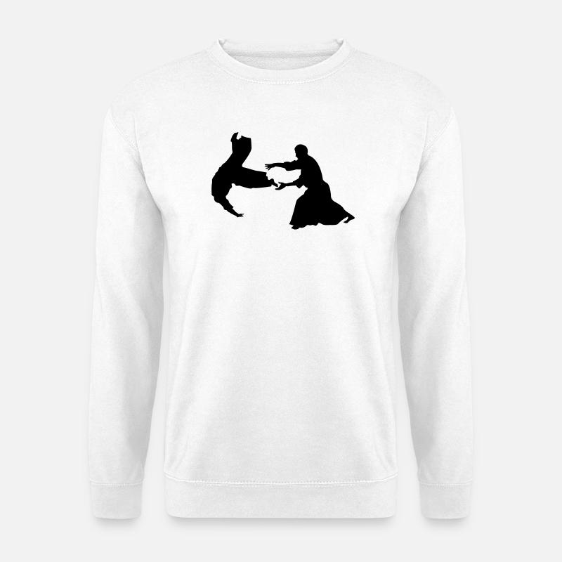 Aikido-Wurf - Unisex Pullover - Weiß