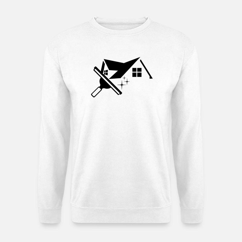 Glasurwaschanlage und Traktor - Unisex Pullover - Weiß