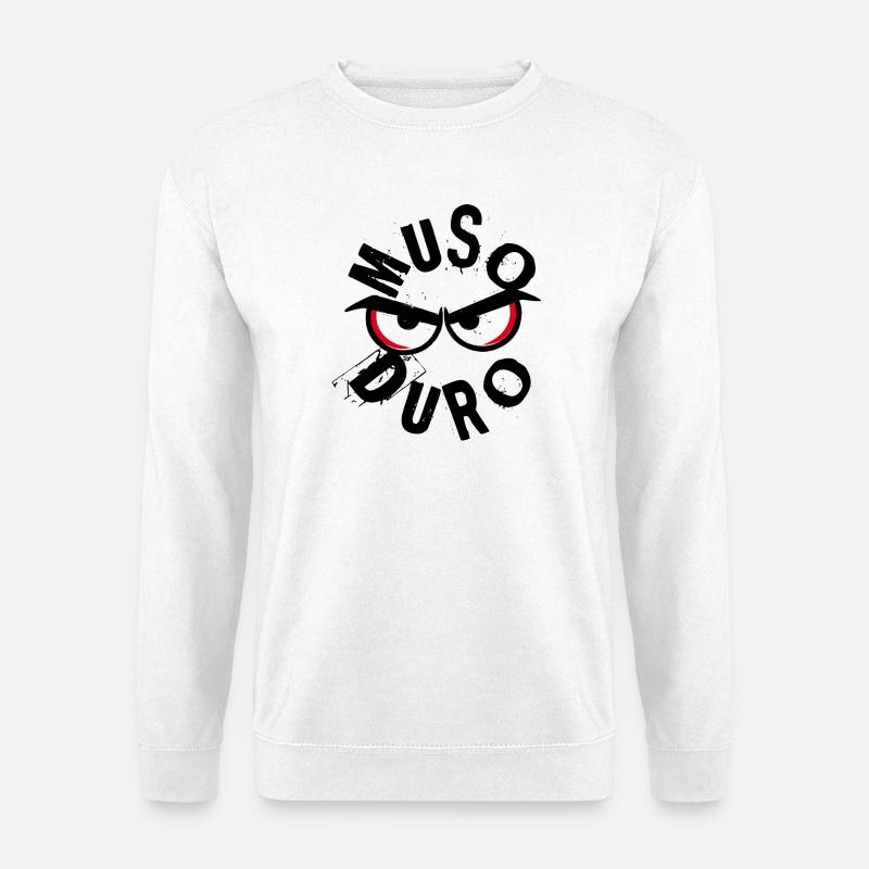 Muso Duro - Grumpy Face - Unisex Sweatshirt - white