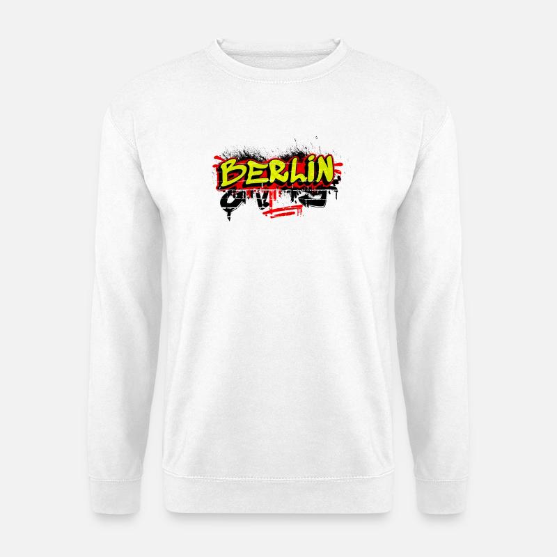 Berlin graffiti design - Unisex Sweatshirt - white