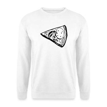 Pizza Slice Pärchen Valentinstag Essen Love - Unisex Pullover - Weiß - Vorne