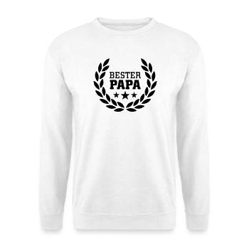 Bester Papa - Unisex Pullover - Weiß - Vorne