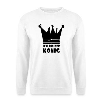 ich bin der König - Unisex Pullover - Weiß - Vorne