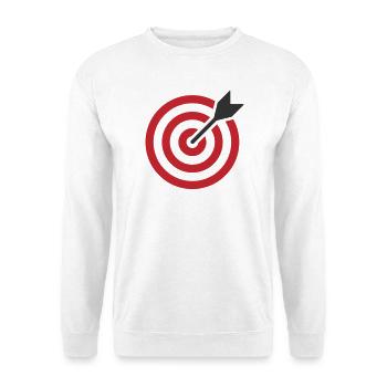 Bullseye Arrow Target - Unisex Sweatshirt - white - Front